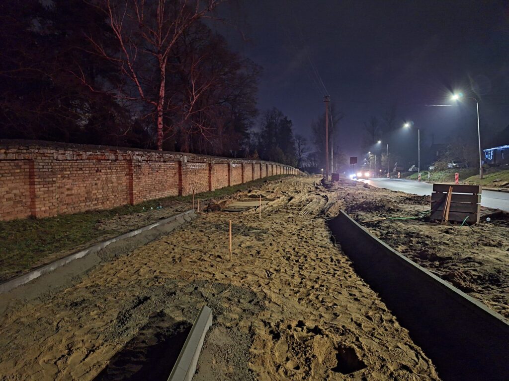 Dviračių takas Liepkalnio g. (Liepkalnio g.) - Bike path - construction photos