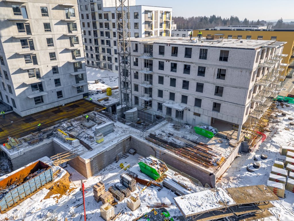 Metų laikai 2 etapas (Visorių g. 27) - Multi apartment - construction photos