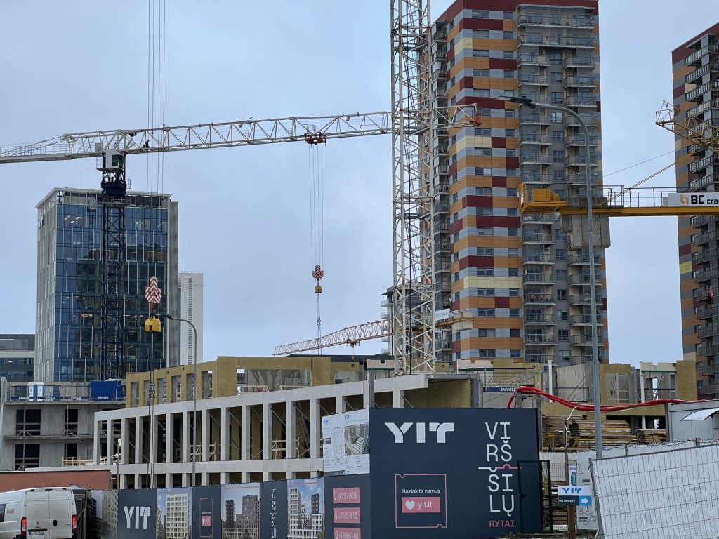 Virš šilų rytai A korpusas (Vito Lingio g. 8) - Multi apartment - construction photos