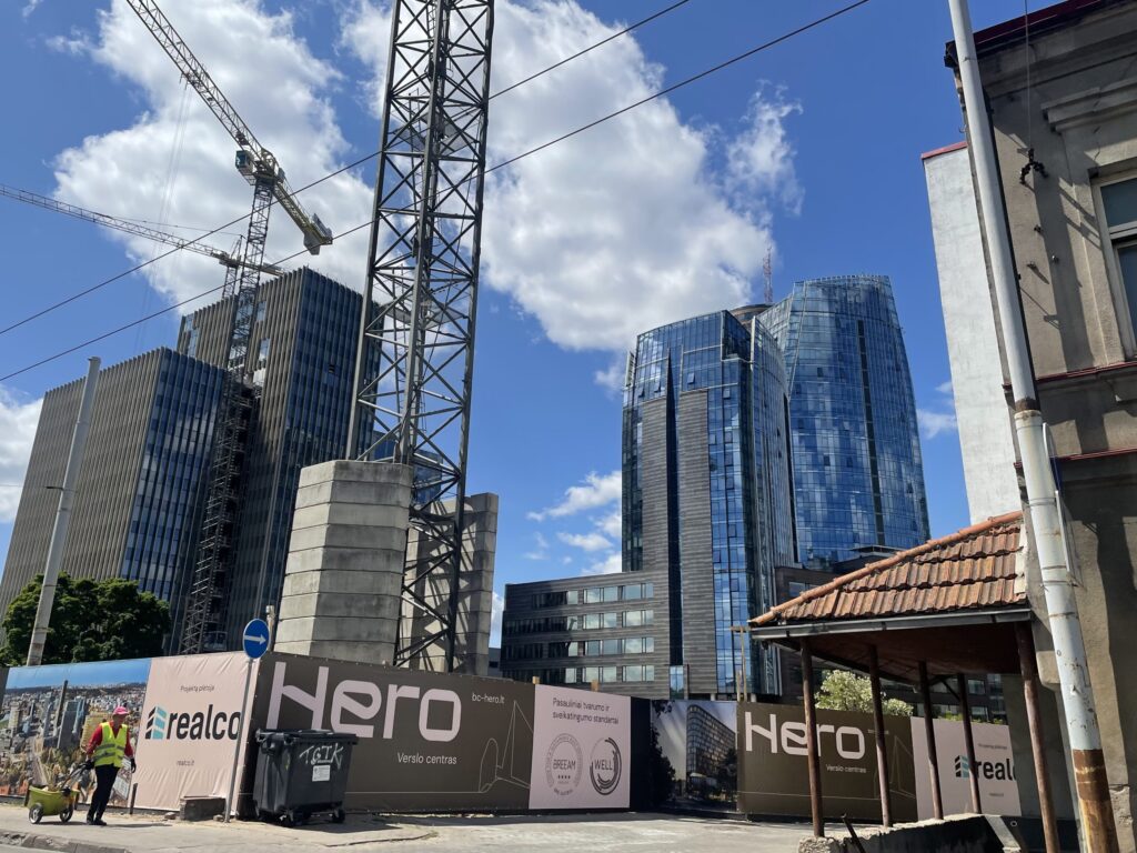HERO (Lvivo g. 21) - Office center - construction photos