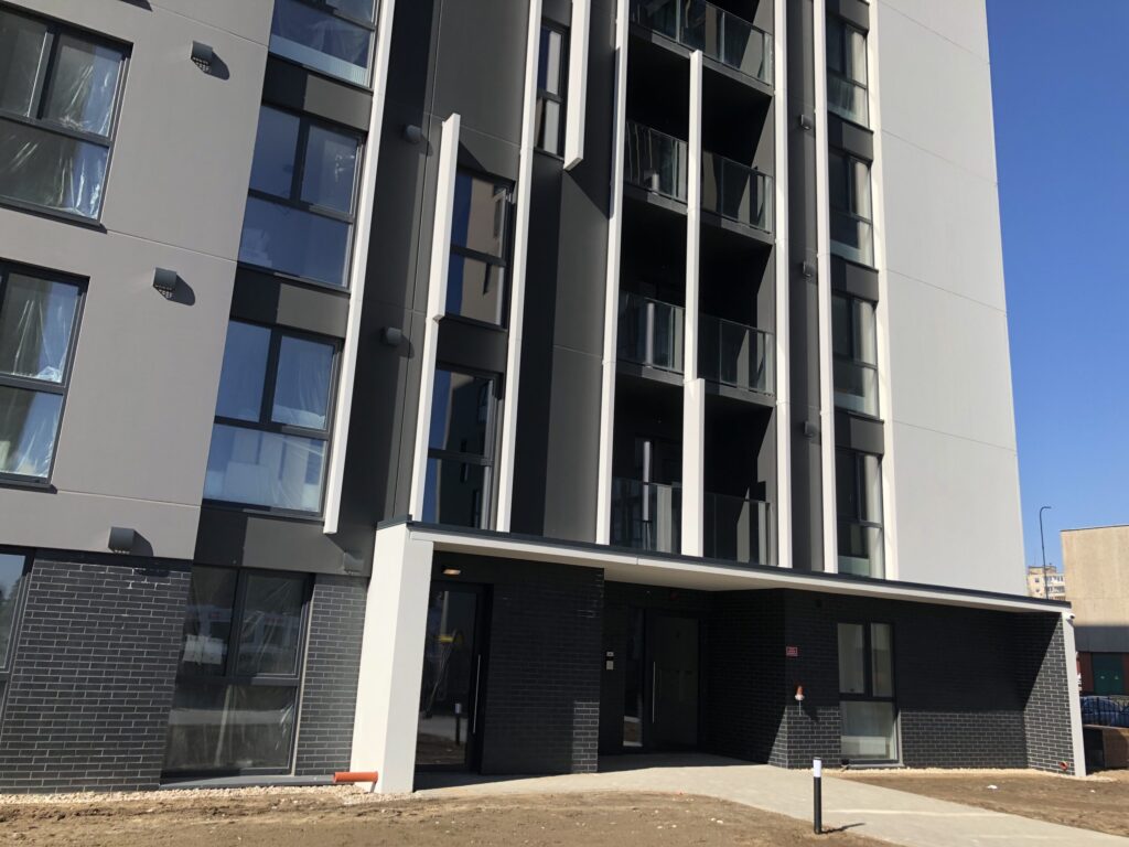 Viršuliškių stogai (Viršuliškių g. 38) - Multi apartment - construction photos