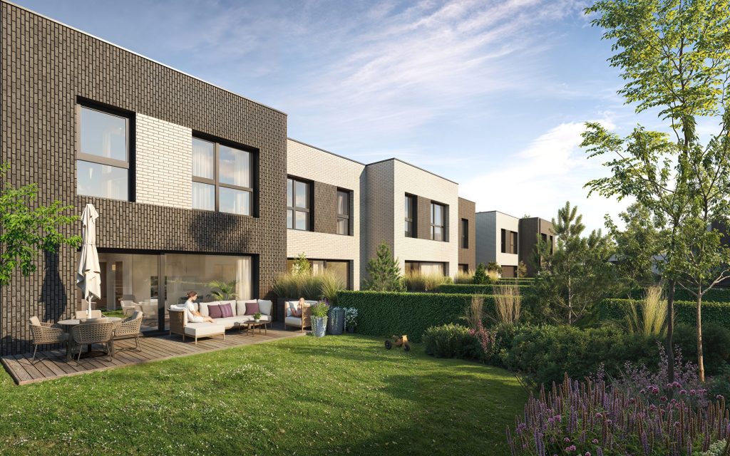 Antakalnio kalvos (Barsukynės g. 1, 1A, 1B, Batrionių g. 2, 3, 4, 5, 6, 7, 9, 10, 12, 14, 16, Sadūniškių g. 4, 6, 8, 8A, 8B, 8C) - Row housing - visualization