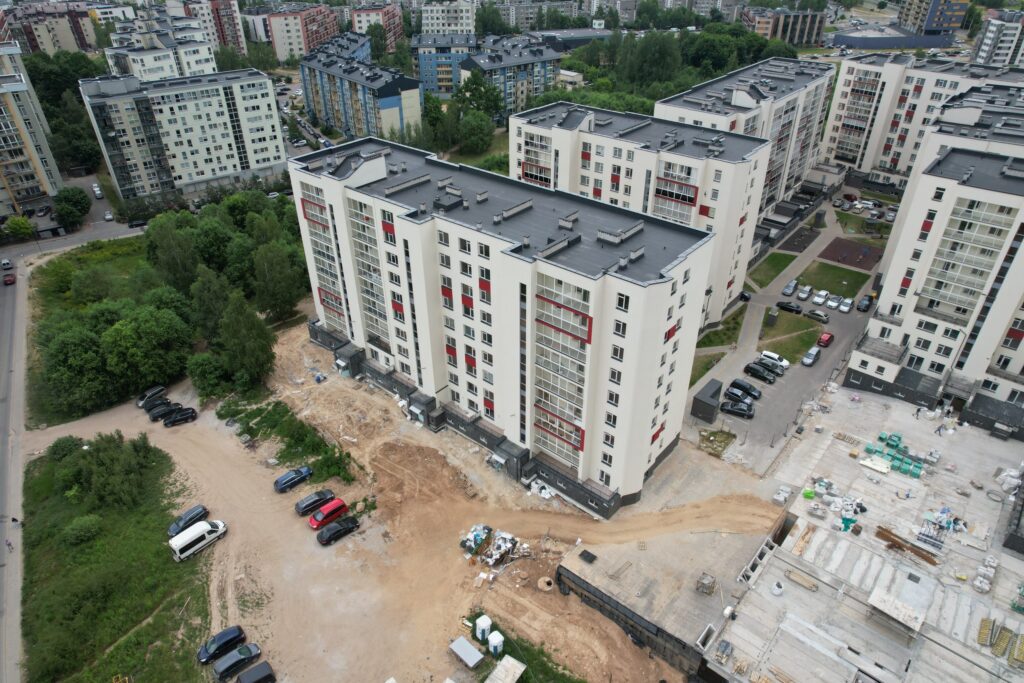 Leičių kiemas 5 etapas (Leičių g. 17) - Multi apartment - construction photos