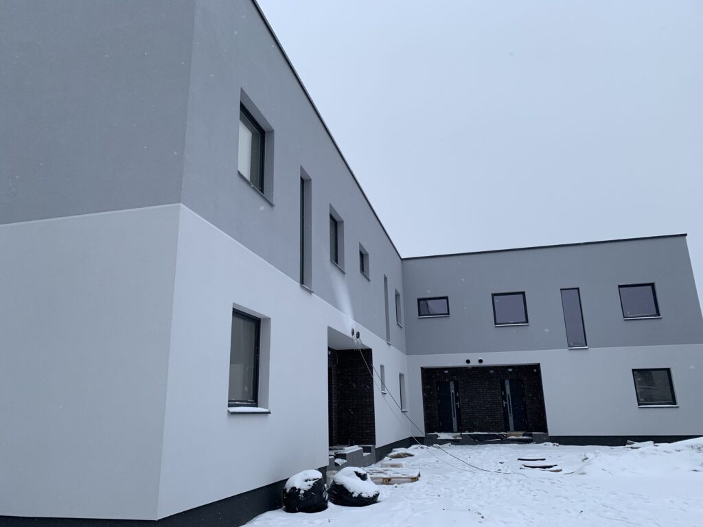 Gulbinų namai (Molėtų pl. 165) - Row housing - construction photos