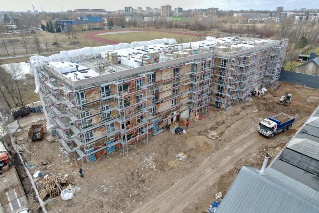 Gintaro apartamentai (V. Krėvės pr. 112A) - Multi apartment - construction photos