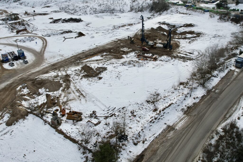 Vilniaus verslo parkas Gariūnų g. 1 etapas (Gariūnų g. 57) - Business park, Shopping center - construction photos