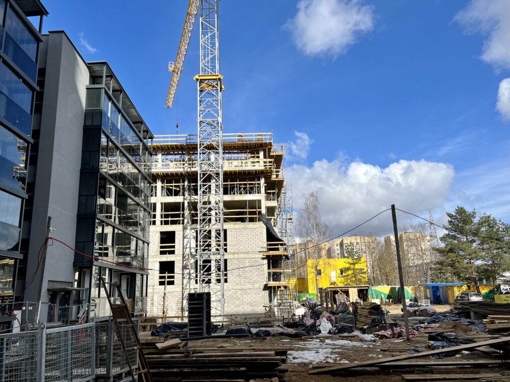 Laisvės 45A (Laisvės pr. 45A) - Multi apartment - construction photos