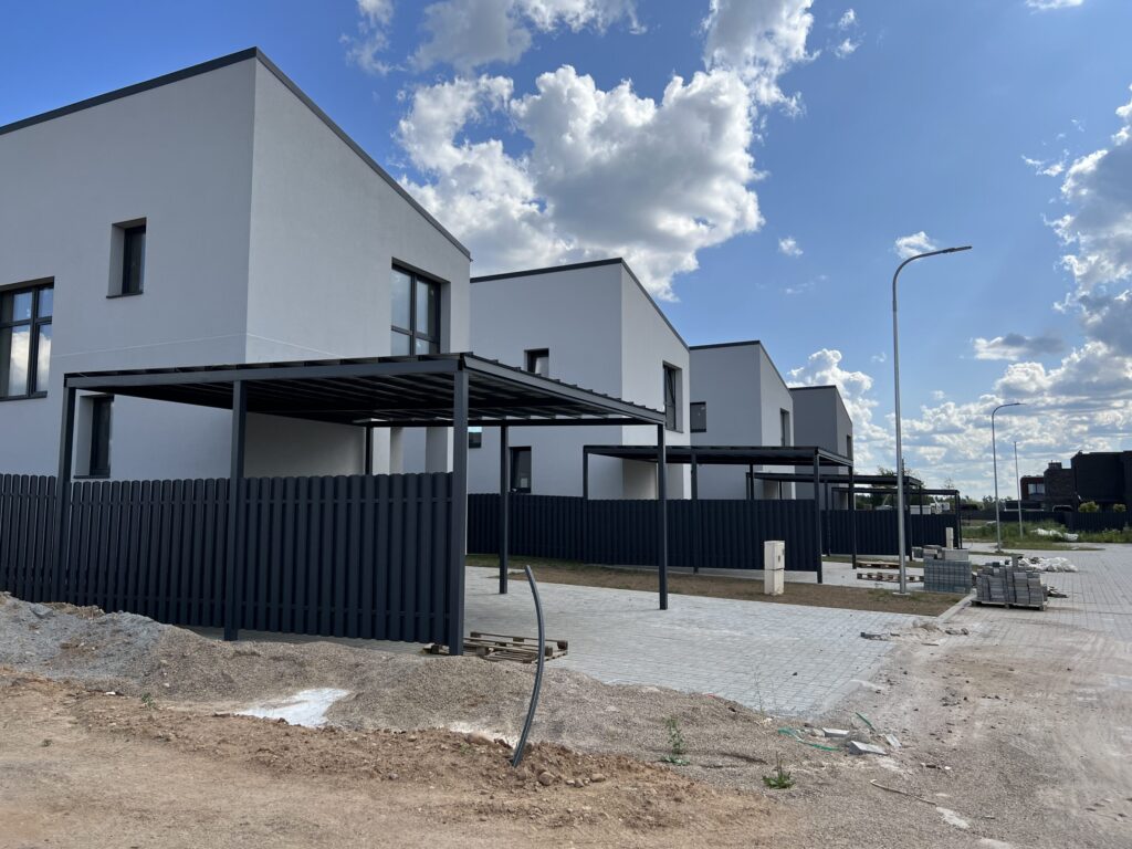 Girdavos g. 20, 22, 24, 26, 28 (Girdavos g. 20, 22, 24, 26, 28) - Private house community - construction photos