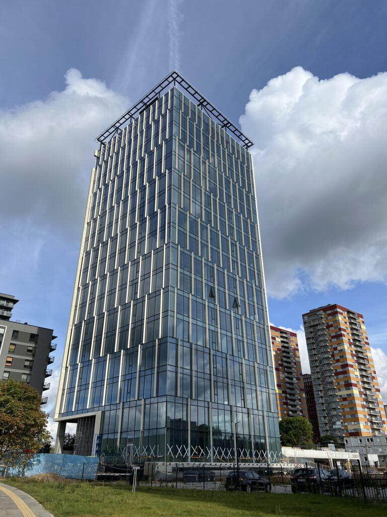 Sky Office (Spaudos g. 7) - Office center - construction photos