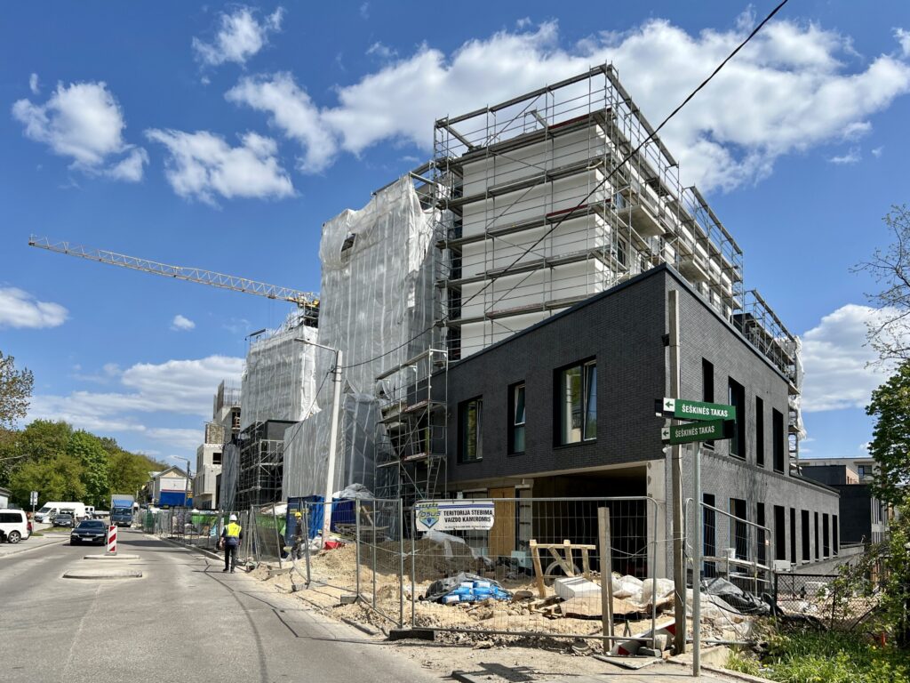 Žvėryno City (Paribio g. 12) - Multi apartment - construction photos
