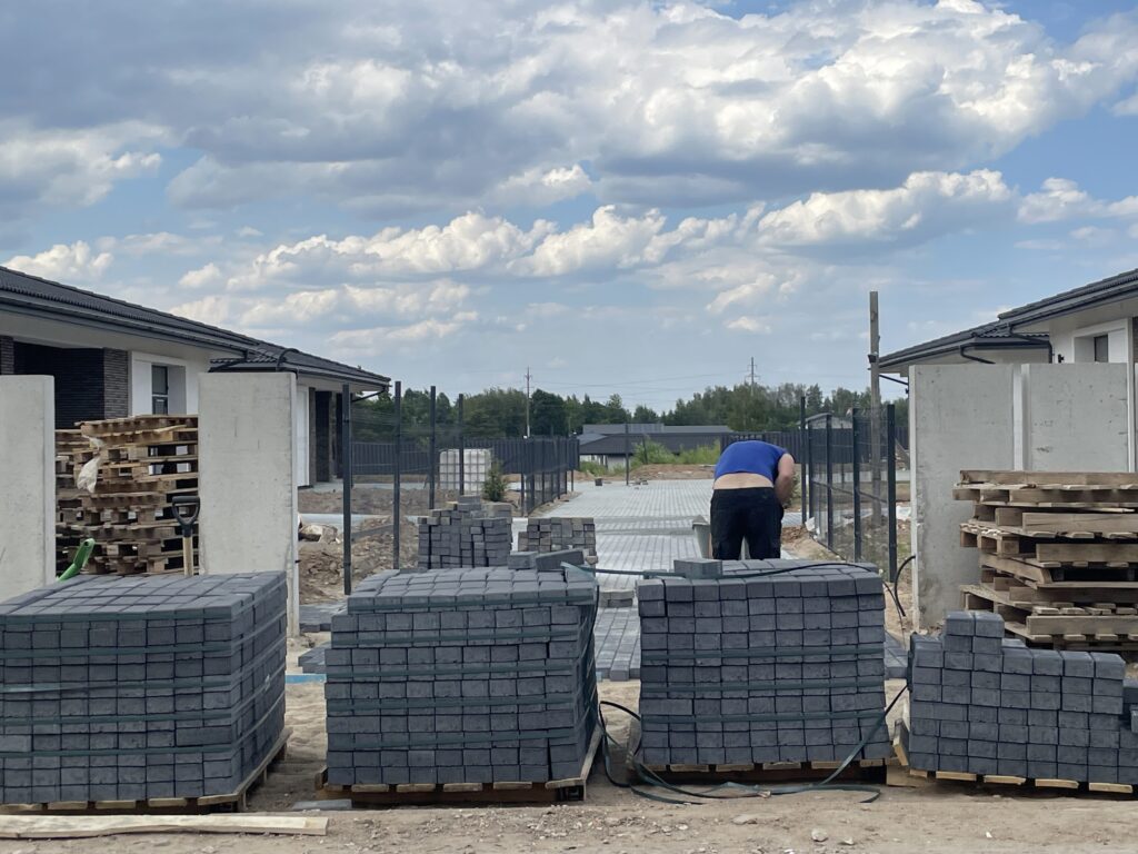 Kernavės 19 namai (Kernavės g. 17, 19) - Private house community - construction photos