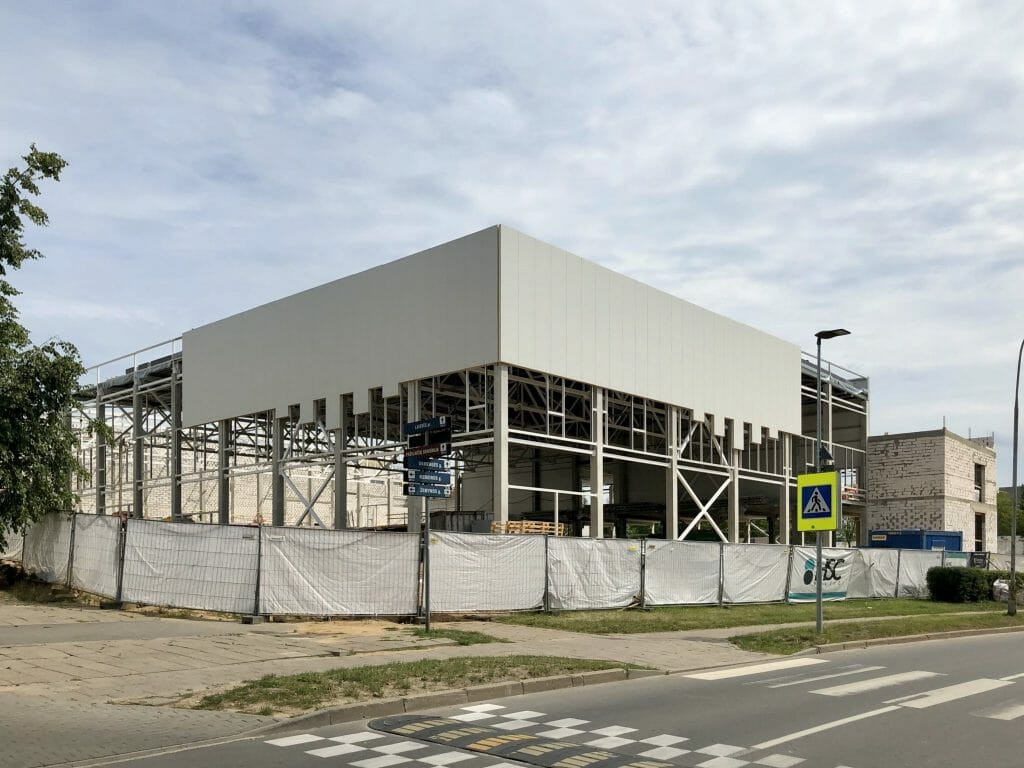 Žemynos progimnazijos sporto salė (Žemynos g. 14) - Sports arena - construction photos