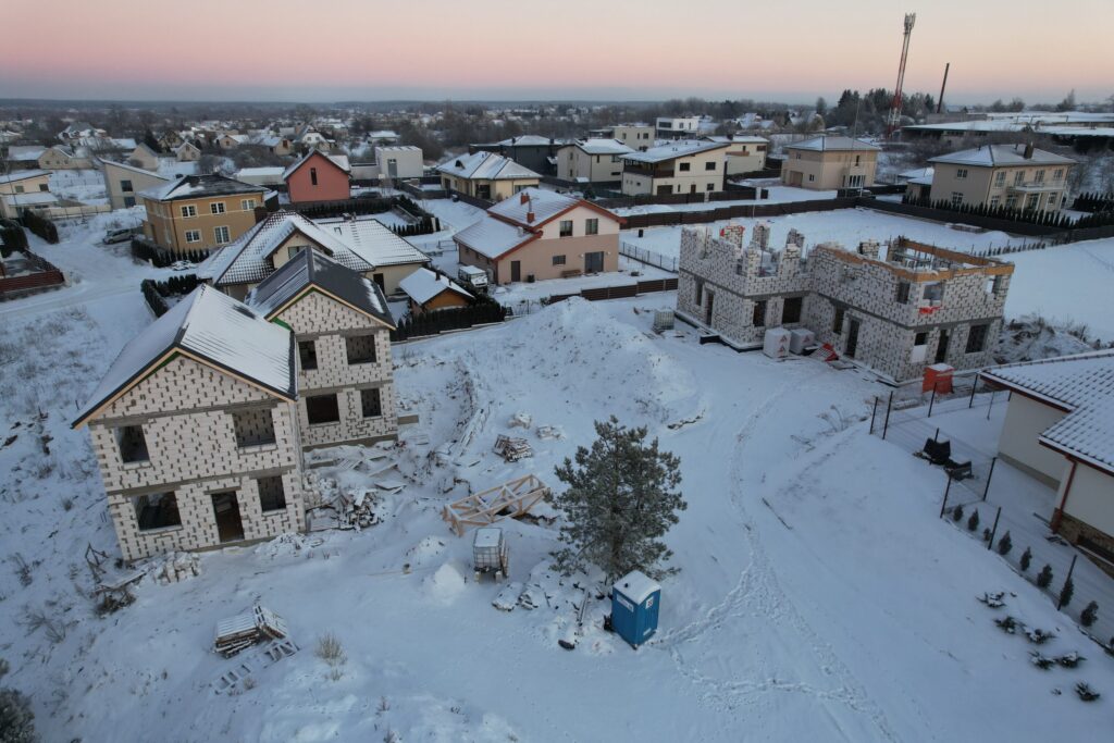 Nakvišų g. 25, 27, 29 (Nakvišų g. 25, 27, 29) - Row housing - construction photos
