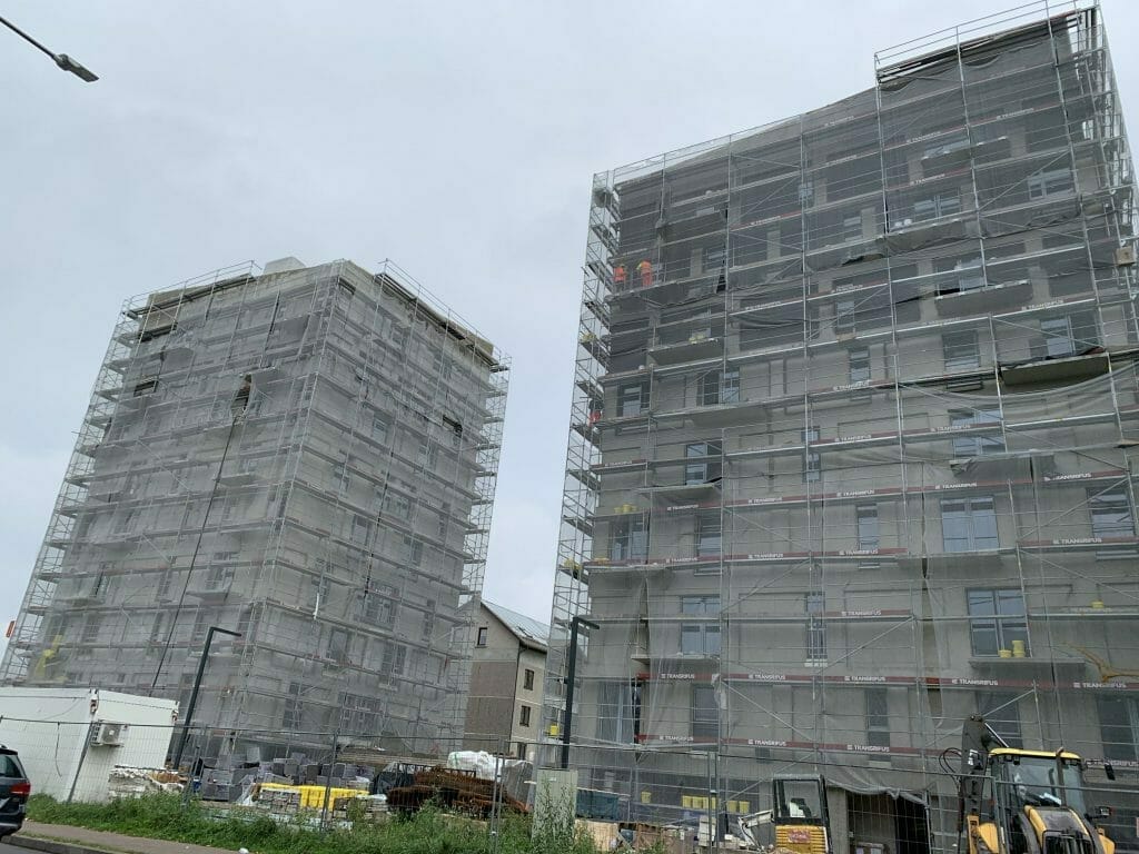 Naujakurių namai (Naujakurių g. 94) - Multi apartment - construction photos