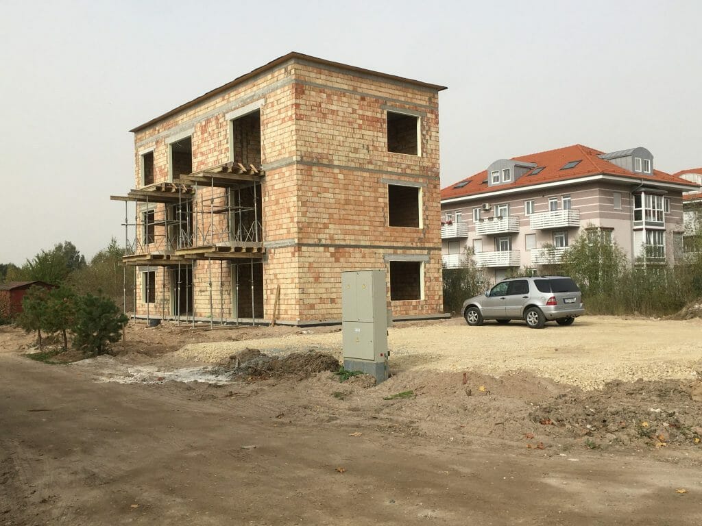 Skalvių vilos (Skalvių g. 23) - Row housing - construction photos