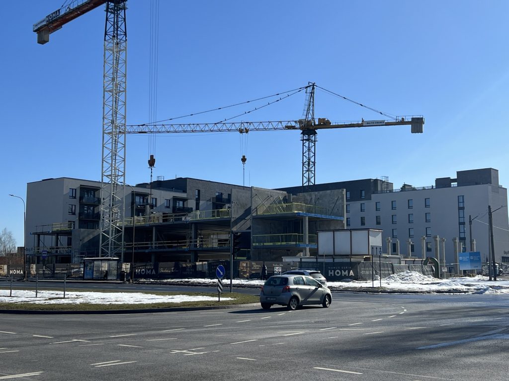 Paukščių takas 2 etapas (Ozo g. 41) - Multi apartment, Office center - construction photos