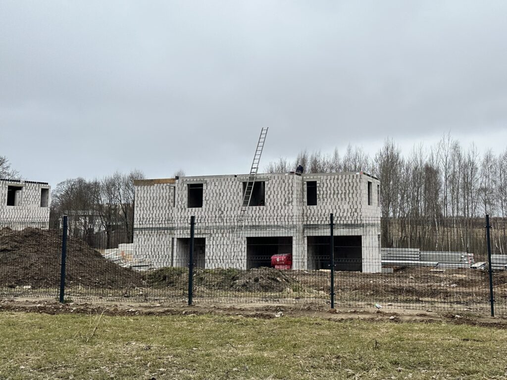 Pupojų parkas 2 etapas (namai 4 - 9) (Skaisterių g. 9, 11, 13, 15, 17, 19) - Row housing - construction photos