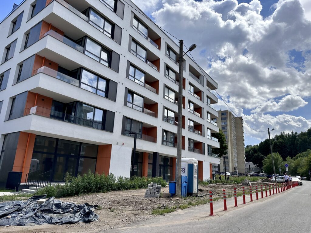 Kaukysos ir Pakraščio g. skveras (Pakraščio g., Kaukysos g.) - Laukums - būvdarbu attēli