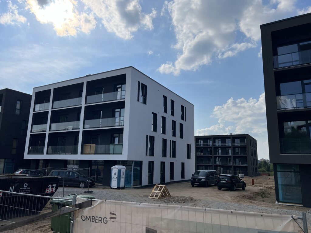 Vyšnios 1 etapas (Karaliaučiaus g. 25, 27) - Multi apartment - construction photos