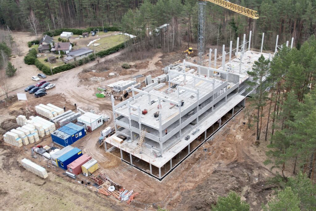 The British School of Vilnius Miškadvario g. (Miškadvario g. 6) - Primary and secondary education - construction photos