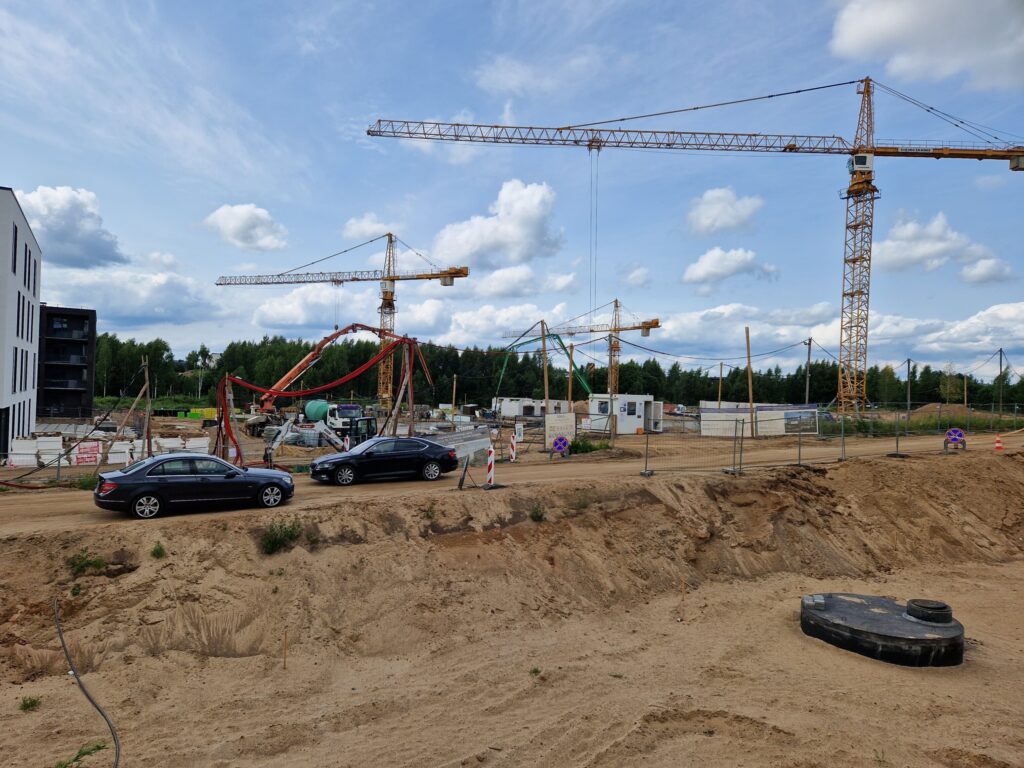 Vyšnios 2 etapas (Karaliaučiaus g. 29, 31) - Multi apartment - construction photos