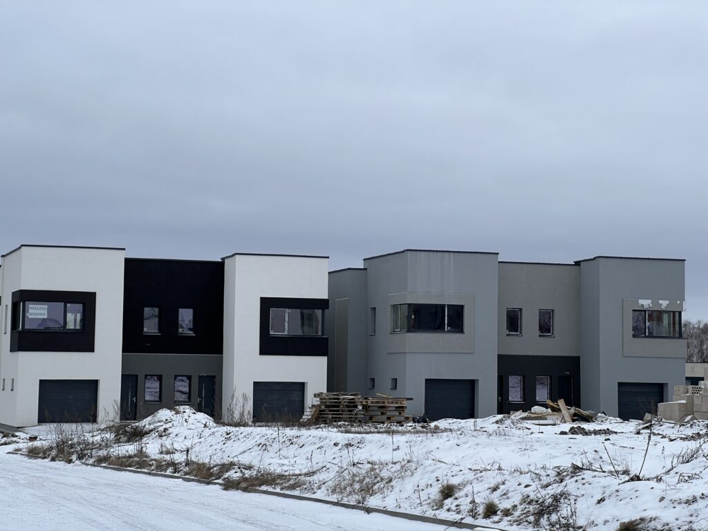 J. Bretkūno g. 34, 36, 38, 40, 42 (J. Bretkūno g. 34, 36, 38, 40, 42) - Row housing - construction photos