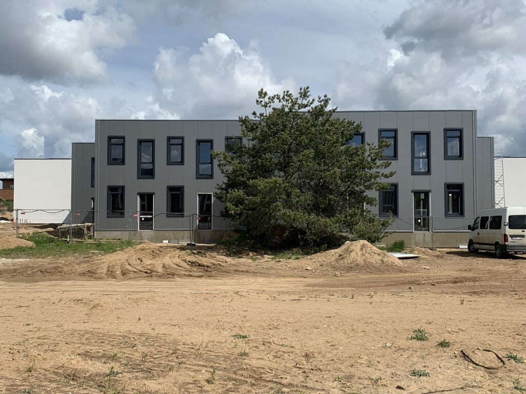 Pilaitės namai (Tilžės g. 47, 53, 55, 57, 59, 60, 61, 63, 65, 67, Gumbinės g. 8, 12, 14, Virbalio g. 4, Tolminkiemio g. 50) - Rindu mājas - būvdarbu attēli