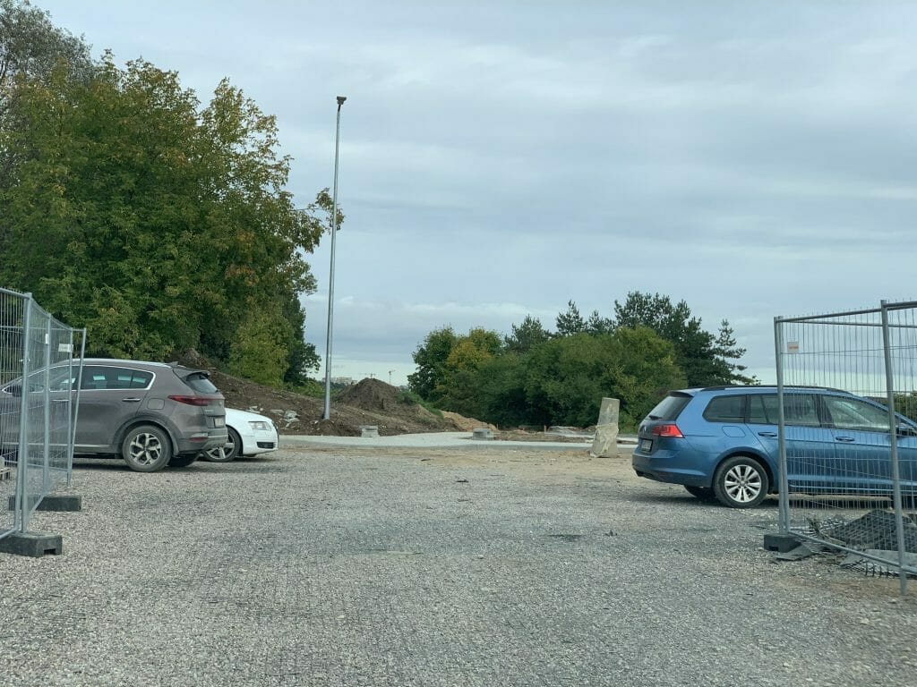 Oslo g. dviračių ir pėsčiųjų takas iki viaduko (Oslo g.) - Bike path - construction photos