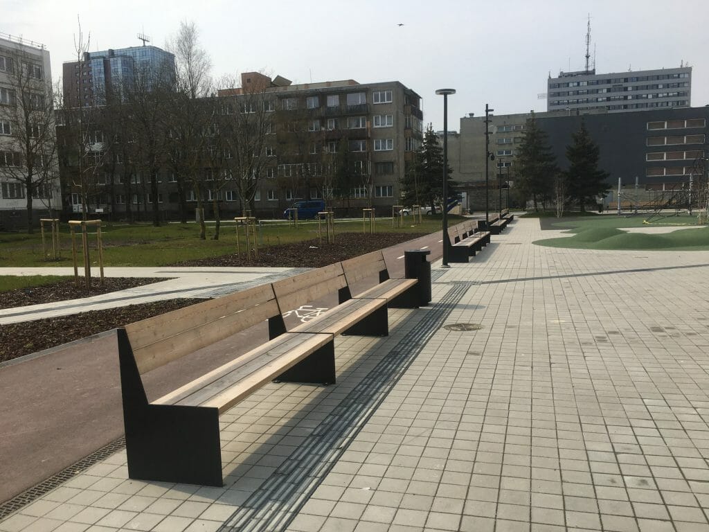 Vaidilos aikštės teritorija (Taikos pr., Paryžiaus Komunos g. ) - Park - construction photos