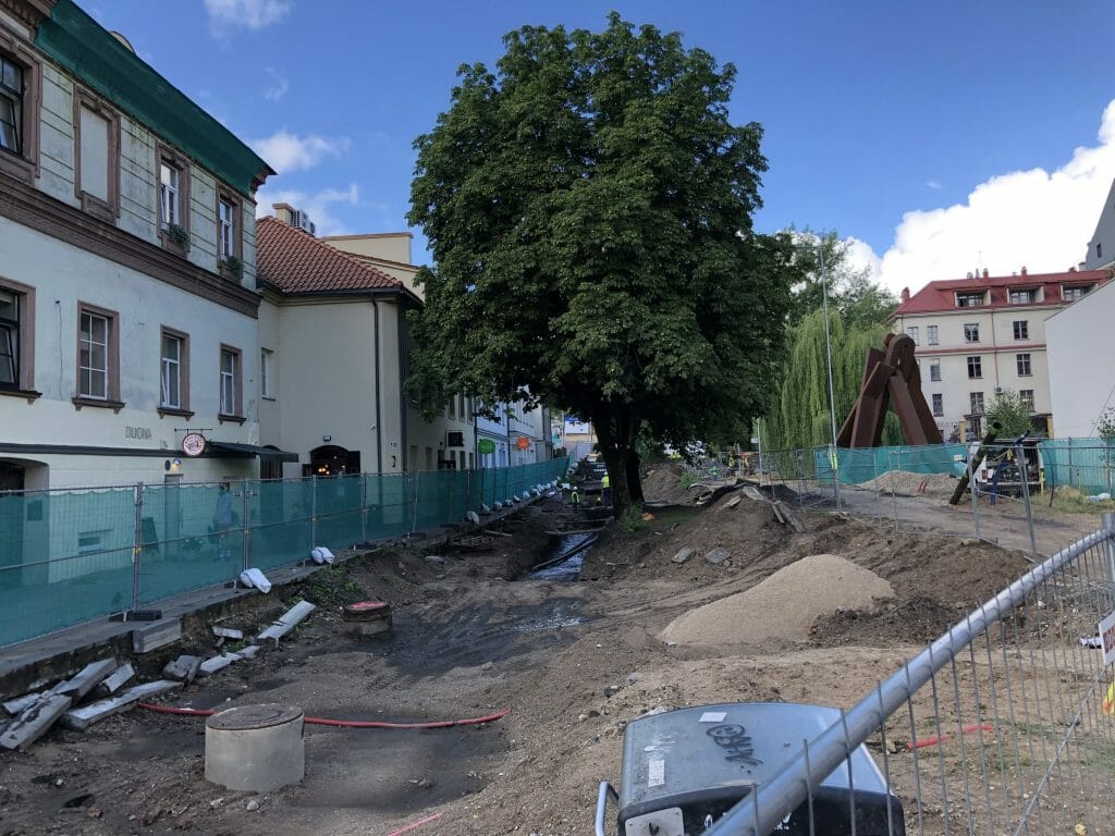 Vingrių šaltinių skveras (Vingrių g.) - Square - construction photos