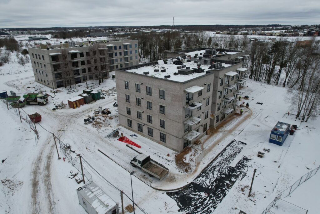 Bajorų alėjos 3 etapas (Salaspilio g. 1) - Multi apartment - construction photos