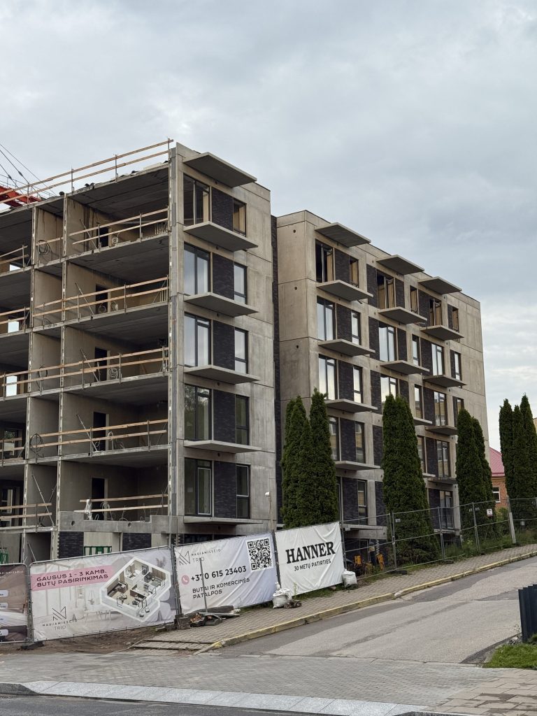 Naujamiesčio trio (Panerių g. 34) - Daudzdzīvokļu nams - būvdarbu attēli