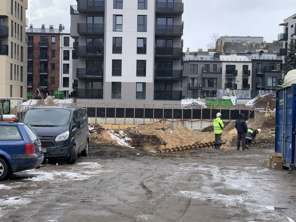 Baltas Lapas Mindaugo 3 etapas (Aguonų g. 17) - Multi apartment - construction photos