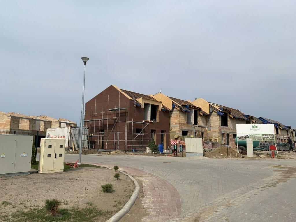 Bachmano Žemė (Vėluvos g. 1, 2, 3, 4 - 47, Eitkūnų g. 6, 6A, 8, 8A - 30, 30A, Tolminkiemio g. 1, 2, 3, 4 - 69) - Privātmāju kopienas, Rindu mājas - būvdarbu attēli