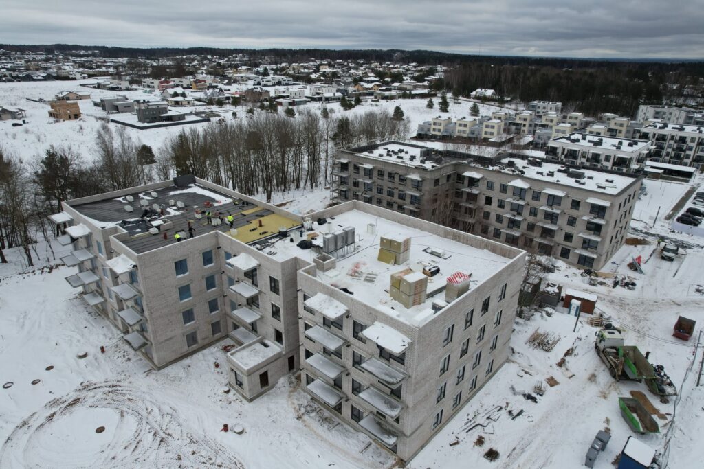 Bajorų alėjos 3 etapas (Salaspilio g. 1) - Multi apartment - construction photos
