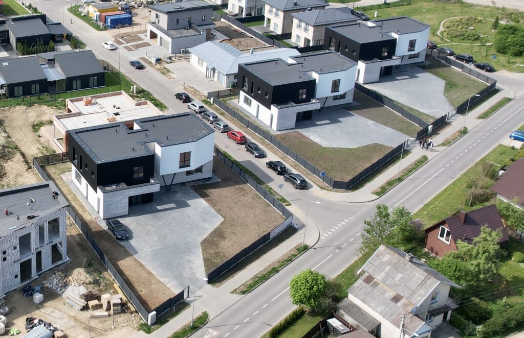 Armėnų namai (Armėnų g. 2, 14, 19 / Savičiūnų g. 3, 5, 7) - Row housing - construction photos