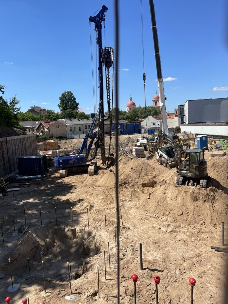 Sanguškų parkas (Žiupronių g. 7, 9) - Multi apartment - construction photos