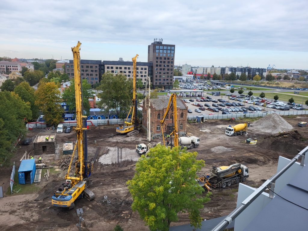 Verde 2. kārta - "C" ēka (Hanzas iela 14F) - Verslo centras - statybų nuotraukos