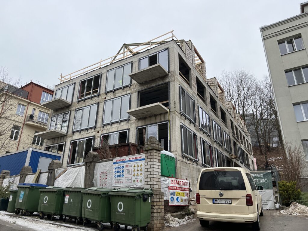 T12 (Totorių g. 12) - Multi apartment - construction photos