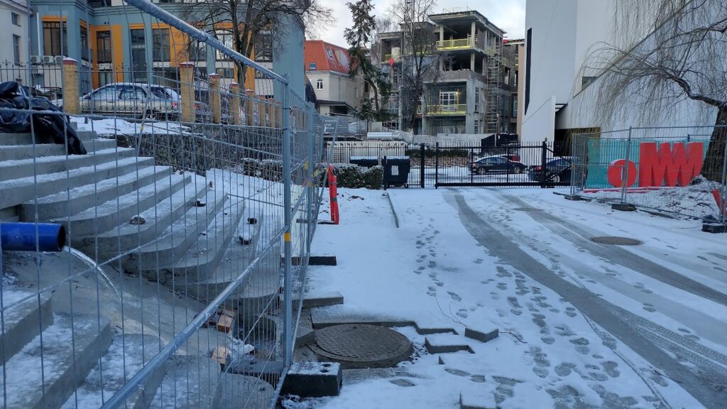 Vingrių šaltinių skveras (Vingrių g.) - Square - construction photos