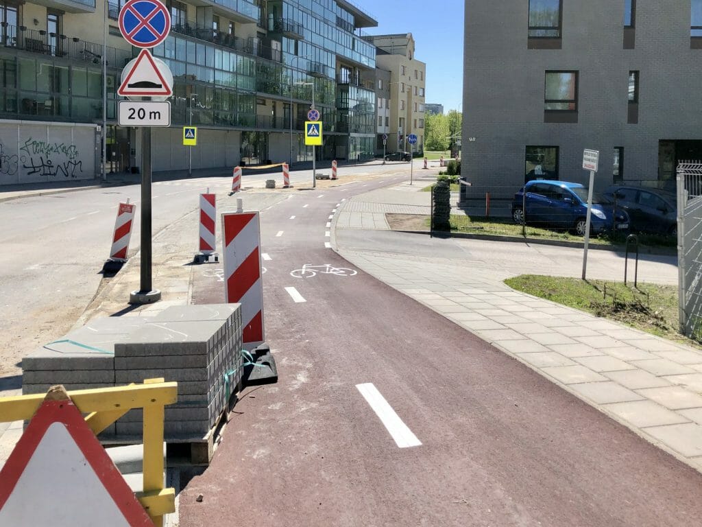 Neries senvagės slėnis (Linkmenų g.) - Bike path, Park - construction photos