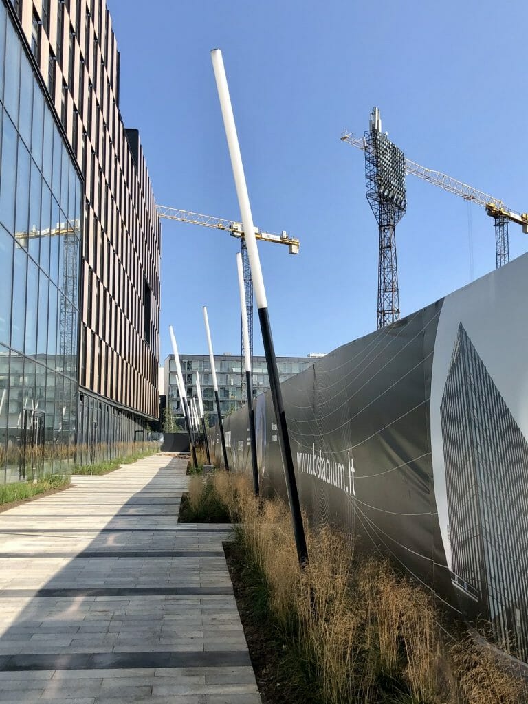 Business Stadium promenada (Rinktinės g. 3) - Square - construction photos