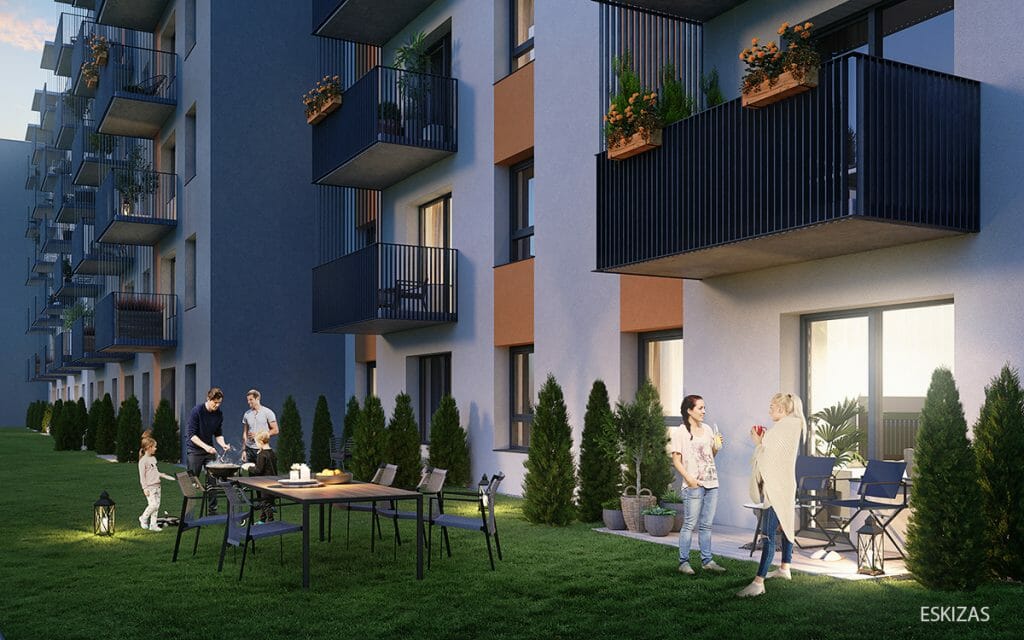 Vakarų Lėnas (Girulių g. 22) - Korterelamu - visuaalne