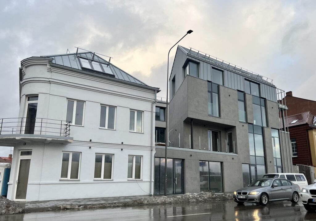 Ledainės namas (Karaliaus Mindaugo pr. 9) - Multi apartment - construction photos