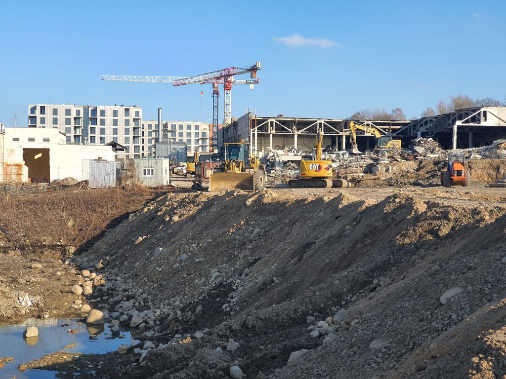 Remarco 1 etapas (Drujos g. 2) - Pārtikas veikals, Biroju centrs - būvdarbu attēli
