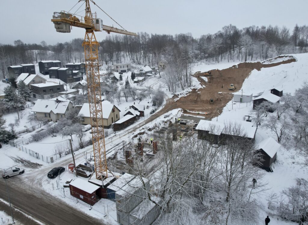 Monopolio namai (Kaminkelio g. 29) - Multi apartment - construction photos