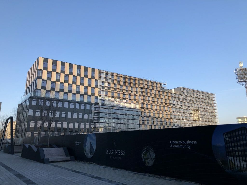 Business Stadium North (Rinktinės g. 3) - Verslo centras - statybų nuotraukos