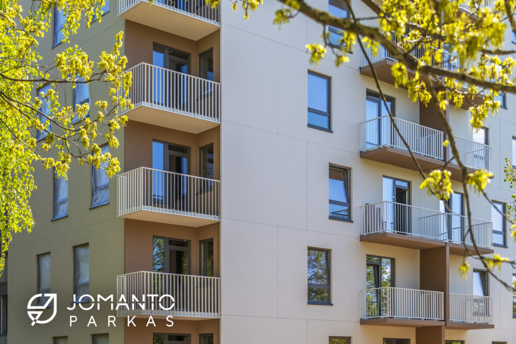 Jomanto parkas 1-2 etapai (Baltupio g. 61A) - Multi apartment - construction photos