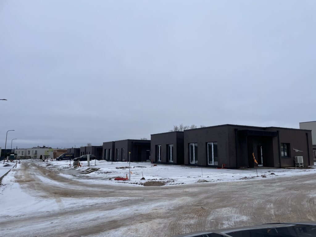 Riedulių namai (Riedulių g. 2, 4, 6, 8, 10) - Row housing - construction photos