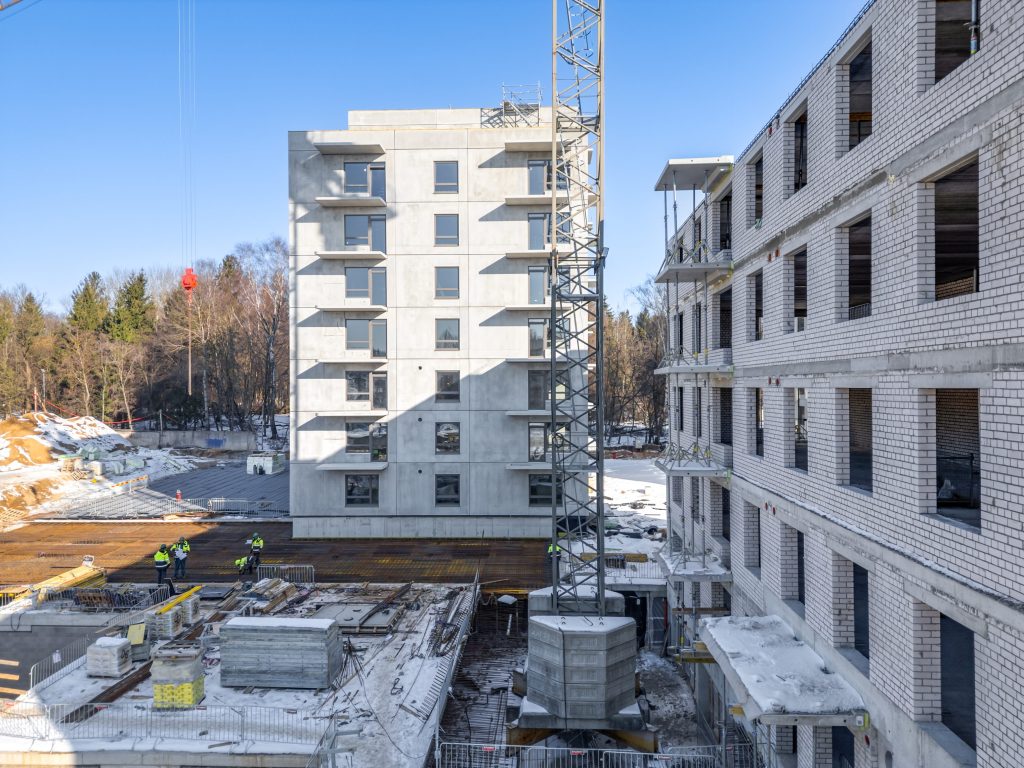 Metų laikai 2 etapas (Visorių g. 27) - Multi apartment - construction photos